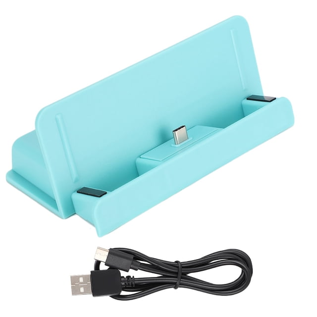Base de recarga tipo C para consola Switch Lite Mini, accesorios de juego (azul)