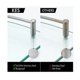 thumbnail image 3 of Organizador de baño de instalación resistente, estante de ducha de esquina de vidrio templado montado en la pared para espacios compactos con acero inoxidable a prueba de óxido y vidrio de seguridad, 3 of 5