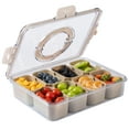 thumbnail image 4 of COOK WITH COLOR Snackle Box for Kids Lunch Box and Snack Container, Brown, 2-Pack, 4 of 11