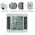 thumbnail image 7 of KKmoon Indoor Outdoor Thermometer with Wireless Sensor Digital Temperature Monitor Meter Max & Min Record Large LCD Display for Home Bedroom Office (2 Sensor), 7 of 7