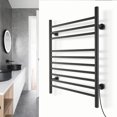 thumbnail image 2 of Infinity Towel Warmer, Black, Dual Connection, 10 Bars, 2 of 5