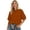 k109-Orange1, variant on LIIPEE Womens Solid Color Sweatshirts Short Sleeve Crew Neck Loose Sweatshirt Ladies Fall Cozy Breathable Everyday Pullover,XL