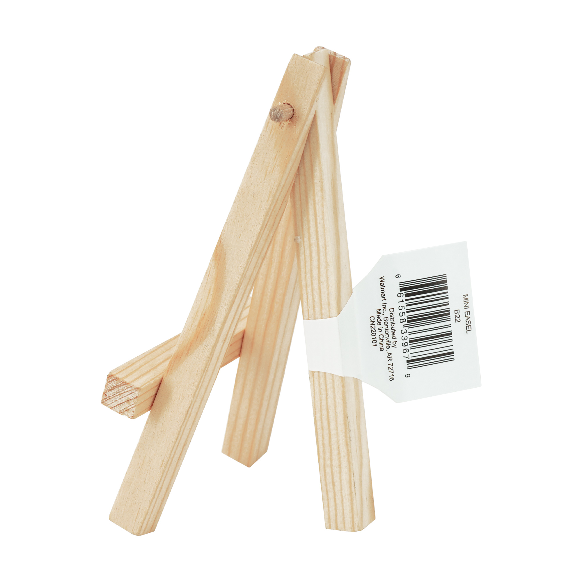 Mini Natural Wood Display Easel, Solid Pine Wood, 4.8", 1 Piece, Vendor Labelling, Great Chioce for Beginners and Hobbyists of all skill levels. - image 4 of 4