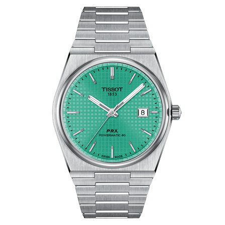 Tissot PRX Powermatic 80 Stainless Steel Light Green Dial Automatic T137.407.11.091.01 100M Men's Watch