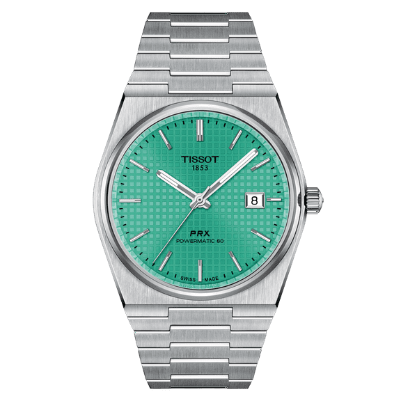 Tissot PRX Powermatic 80 Stainless Steel Light Green Dial Automatic T137.407.11.091.01 100M Men's Watch