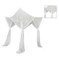 thumbnail image 4 of Canopée de Lit Carré Polyester Protection Efficace 4 Auvent d'Angle Durable pour la Maison Blanc, 4 of 6