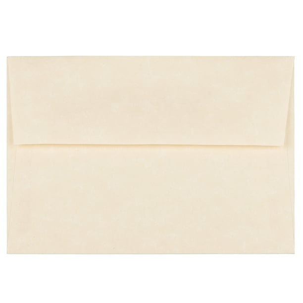 JAM 4Bar Envelopes, 3.6x5.1, 25/Pack, Natural Parchment