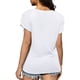 thumbnail image 4 of Camiseta de manga corta con cuello redondo para mujer, camisetas de manga de pétalo con dobladillo fruncido, elegantes, holgadas, de Color sólido, 4 of 6
