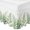 Green, variant on Country Ferns Bed Skirt Queen Size 16 Inch Drop, Green Gradient Watercolor Leaves Botanical Adjustable Elastic Dust Ruffles Bedskirt for Queen Bed Wrap Around Pleated Mattress Frame Cover
