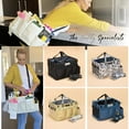 thumbnail image 6 of FifthStart Multi Use Cleaning Carry Caddy with Waist & Shoulder Strap, Beige, Large, 15” x 10” x 8”, 6 of 9