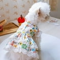 thumbnail image 4 of Balems Summer Dog Floral Princess Dress Puppy Skirt Wedding Dresses For Pet Dogs Clothes, 4 of 6