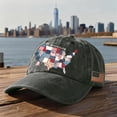 thumbnail image 2 of 250th Anniversary USA Hat 250 Year American Anniversary Baseball Cap Funny Adjustable Vintage Washed Patariotic Hats for Women Men, 2 of 7