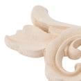 thumbnail image 3 of Oreilet Apliques de Madera Tallada, Elegantes 2 Piezas de Incrustaciones de Madera, artesanía Exquisita para decoración de hoteles para decoración de Muebles(16 * 7.5CM) Onlay Apliques Higoodz Decoración hogareña, 3 of 7