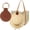 Brown, variant on 2PCS Hat Clip For Travel On Bag,Hat Clip for Travel,Magnetic Hat Storage,Travel Hat Hooks,Multifunctional,Vacation Beach Cruise Essentials Accessory (Brown)