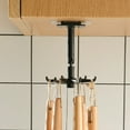 thumbnail image 5 of LABSERRON 6Pcs Kitchen Storage Hangers No Drilling Rotatable Design For Bathroom And Living Room Racks, 5 of 8
