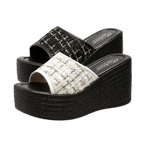 

PEASKJP Sandals for Women Women s Solid Casual Lightweight Open Toe Wedges Beach Sandals Dress Beach Shoes Black 8