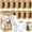 Brown, variant on NOGIS 10 PCS Gift Boxes with Ribbon for Tumbler - Party Favor Gift Boxes with Window Perfect for Blank Sublimation Tumblers, 10oz 16 18oz Cup, Birthday Goodie Bag Boxes Bridal (Laser)