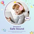 thumbnail image 2 of Hoey Kids Bluetooth Over-Ear Headphones with Adjustable Headband & Microphone, Multi-color, 2 of 6
