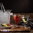 thumbnail image 7 of PMU Martini Glasses - Disposable Plastic Drinking Glasses - Reusable Martini Cups Drinkware - Perfect for Cocktail, Whiskey, Margarita - Glassware for Home Bar & Parties - Clear, Pkg/1, 7 of 7