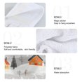thumbnail image 2 of Yayeee Kitchen Hanging Hand Towels Set of 2 with Loop Bathroom Absorbent Tie Towel, Orange Snow Houses, 2 of 7