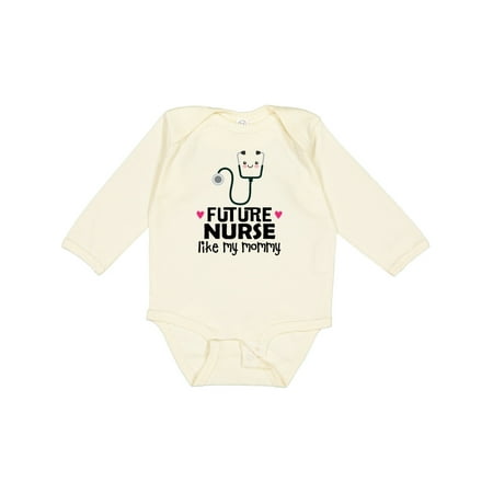 

Inktastic Future Nurse Like My Mommy Gift Baby Girl Long Sleeve Bodysuit