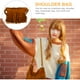 thumbnail image 3 of Bolso bandolera retro con borlas, estilo cubo, para mujer (marrón), 3 of 8