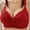 Red, variant on Juslio Women's Bras Athletic Wirefree Comfortable Solid Vest Breasted Bra
