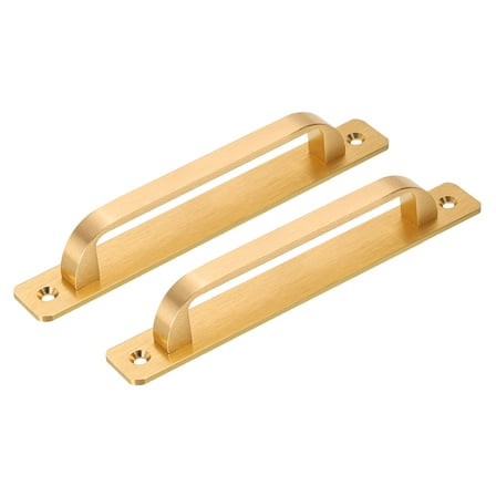 2 Pack Barn Door Handle, 7.09 Door Pull Handles, Patio Gate Handle, Gold