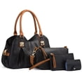 thumbnail image 3 of Sexy Dancing Women's Leather One Shoulder Messenger Bag, 4 Piece Women's Fashion Satchel Bags, 3 of 5