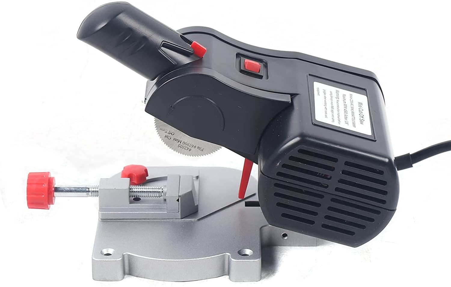 Fichiouy Mini Benchtop Cut-off Miter Saw for Wood Metal Plastic Moulding Cutting 45°Miter Saw Blade 90W
