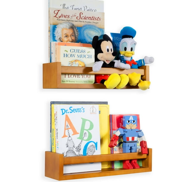 Wallniture Utah Kids Room Bookcases Wall Mount Nursery Floating Shelves