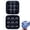 Black, variant on Silicone Soccer Ball Ice Cube Mold, 9-Cavity Round Ice Cube Mold, 3D Football Shaped Homemade Leakproof Ball Maker for Cocktails, Bourbon, and Drinks