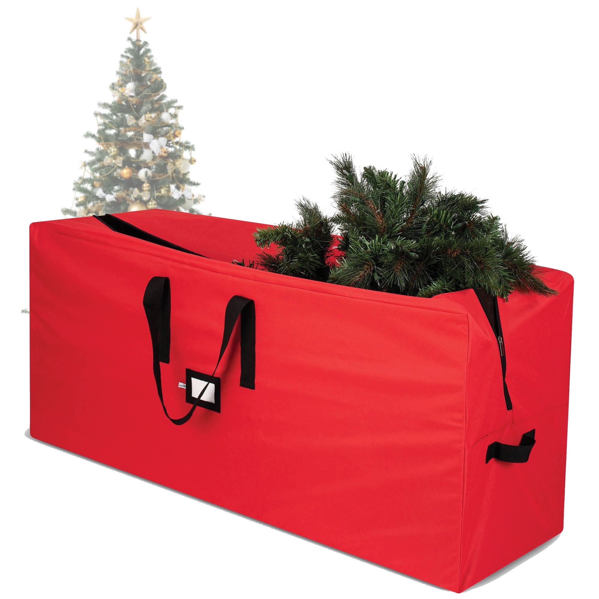White Christmas Tree Storage Bag for 4 Foot or Disassembled 6 Foot 48x20x15" 