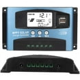 thumbnail image 1 of Controlador de carga solar Laklulu MPPT 50A con pantalla LCD y doble puerto USB de 12 V y 24 V, 1 of 5