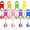 Assorted Color, variant on 8 Pieces Retractable Bottle Opener Bartender Flat Beer Opener with Round Badge Reel Clips Holder for Kitchen Restaurant Home Supplies Party Gifts (Bow,Pink)