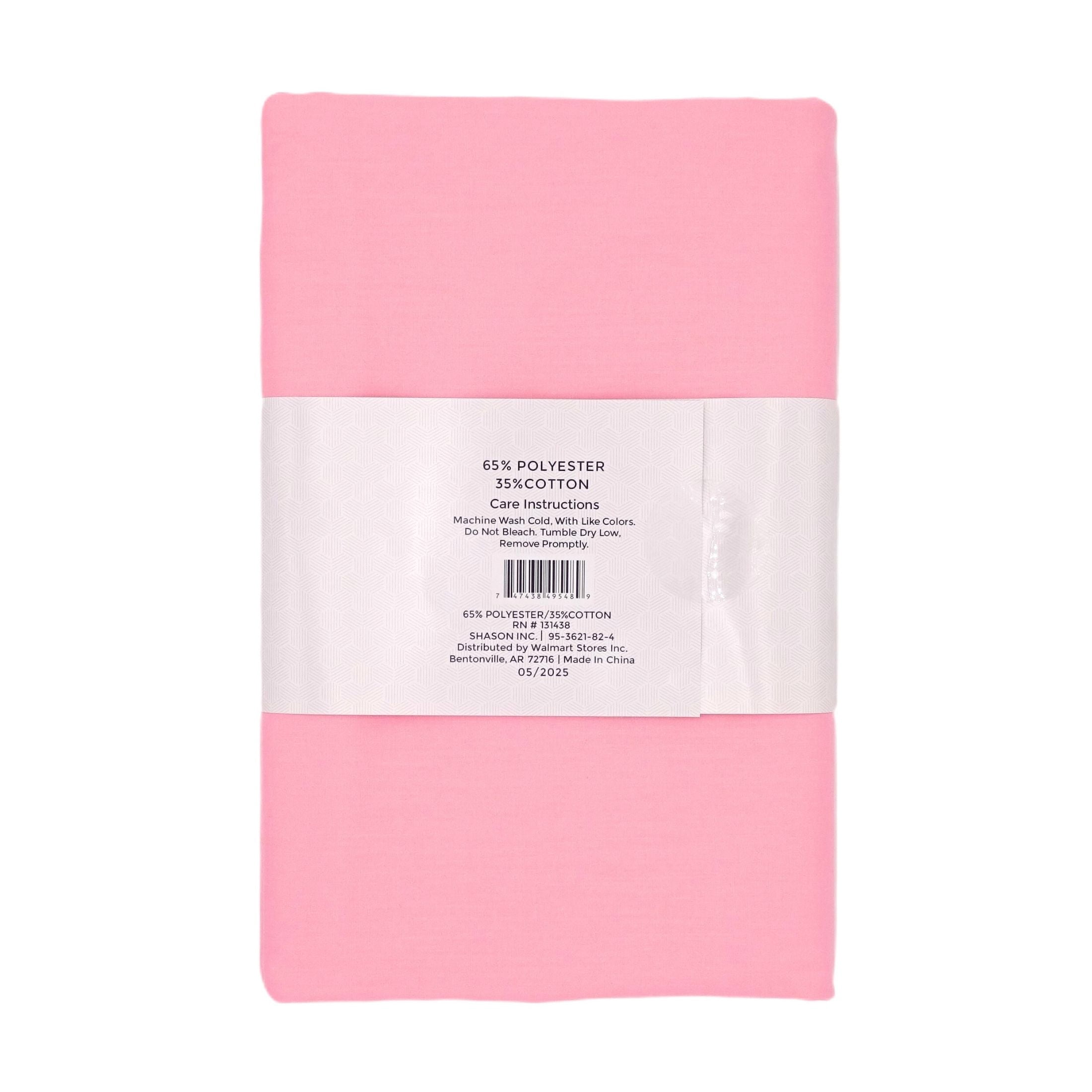 (2 pack) Shason Textile 4 Yard Cut Poly Cotton Fabric, Pink, 44" Wide for Craft & Quilting Projects