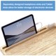 thumbnail image 4 of Bedside Shelf for Bed, Bedside Tray Table for Dorm Room Top Bunk Bed and Lofts, Floating Nightstand Organizer Storage Table, Bed Shelf with Organizer for iPad and Earbuds and Cable Catch, Na, 4 of 5