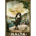 thumbnail image 2 of Vintage Apple Collection 14x18 White Modern Wood Framed Museum Art Print Titled - Malta, 2 of 4
