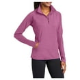 thumbnail image 4 of Yellow Rooster Women's Sport Wick Stretch 1/2 Zip Pullover Pink Rush Heather 4XL, 4 of 7