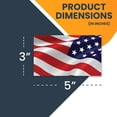 thumbnail image 4 of Magnet Me Up Reserved Waving American Flag Vinyl Magnet, 3x5 in, Red, White, & Blue, 4 of 8