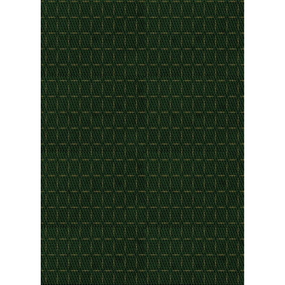 Ahgly Company Machine Washable Indoor Rectangle Transitional Deep Emerald Green Area Rugs, 8' x 12'