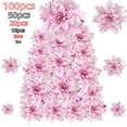 thumbnail image 2 of 100-1 pieza de 14,5 cm de flores artificiales de Navidad, adornos para árboles de Navidad, adornos de Feliz Año Nuevo, flores falsas de Navidad, 2 of 5