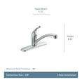 Moen 7425 Chateau Single Handle Kitchen Faucet Spot Resist Stainless