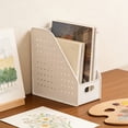 thumbnail image 4 of File Organizer Rack Desktop File Storage Rack DIY Stable Perforated Board Box with Organizer Holder Desk Document Holder, 4 of 7