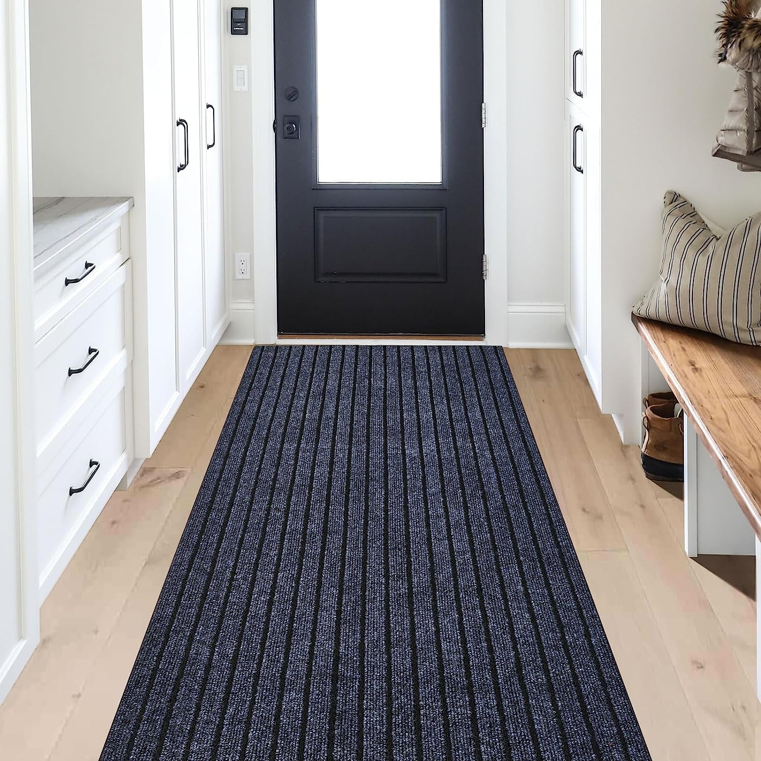 DEFNES 2ft x 6ft Outdoor Indoor Runner Rugs with Rubber Backing
