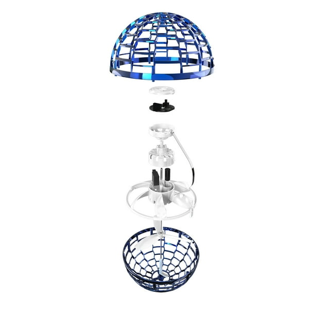 Flying Ball Toys - Juguete de orbe giratorio controlado a mano con LED (azul) JShteea libre de BPA
