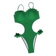 thumbnail image 4 of Traje de baño de mujer Traje de baño de bikini de color sólido Traje de baño de encaje de mujer Fridja  nalpqowj56690, 4 of 9