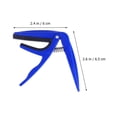 thumbnail image 3 of OULII ukelele capo clamp Ukelele Capo Blue Protect Strings for Performance 1Pack, 3 of 6