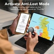 Air Tracker, Bluetooth Tracker Tag-4 Pack, Item Finder Works with Find My App (iOS Only), Smart Tag for Keys/Luggage/Wallets, Replaceable Battery, IP68 Waterproof, Worldwide Tracking, FCC Approved