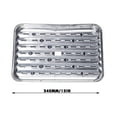 thumbnail image 3 of 10 Pack Disposable Aluminum Foil Broiler Pans, Oven Safe Sheet Pans With Ribbed Surface, For Grilling Roasting Bbq Grill Like Texture, 3 of 7